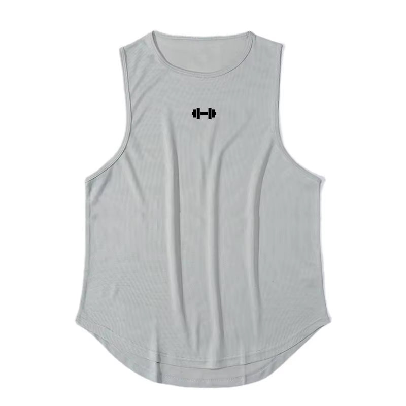 Summer Men'S Gym Tank Top Fitness Training Clothing Quick-Drying Loose Bodybuilding Sleeveless Shirt Men Fashion Basketball Vest