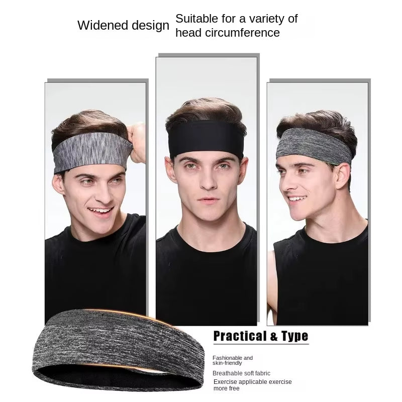 Sweatband for Men Women Elastic Sport Hairbands Head Band Yoga Headbands Headwear Headwrap Sports Hair Accessories Safety Band