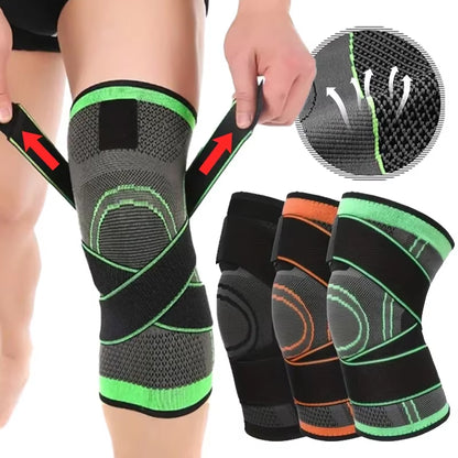 1PCS Adjustable Sports Knee Pad Knee Pain Relief Patella Stabilizer Brace Support for Hiking Soccer Basketball Running Sport