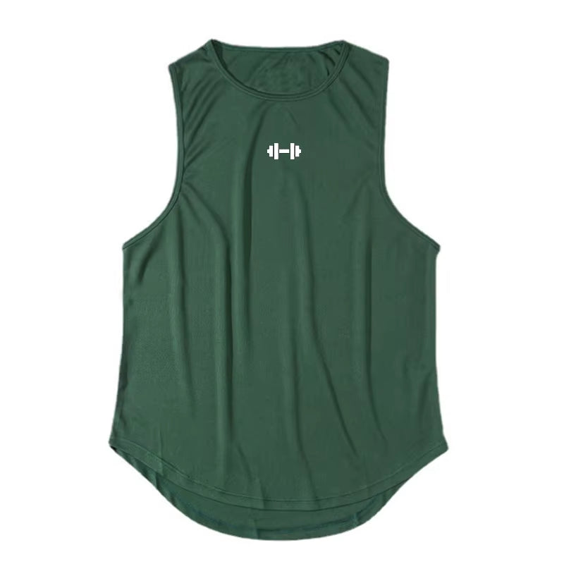 Summer Men'S Gym Tank Top Fitness Training Clothing Quick-Drying Loose Bodybuilding Sleeveless Shirt Men Fashion Basketball Vest